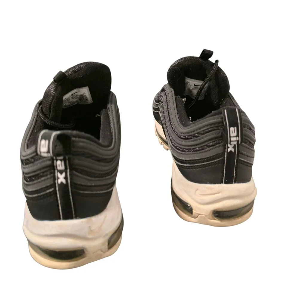 Nike Air Max 97 Black Silver Running Casual Mens Shoes Sneakers Size‎ 11.5